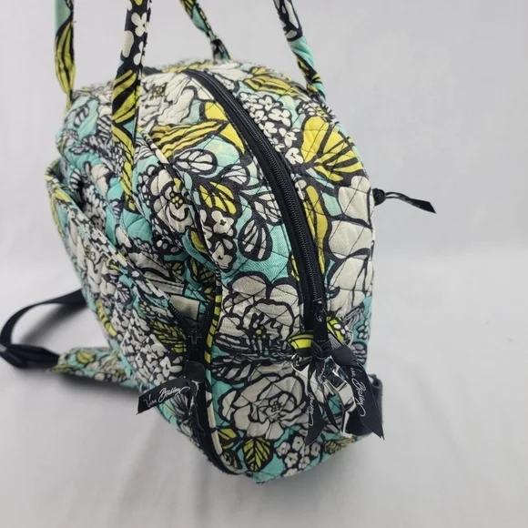 Vera Bradley Island Blooms laptop work travel school messenger bag - Picture 5 of 14